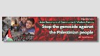 Stop the genocide against the Palestinian people