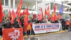 Manifestación contra la inaceptable persecución anticomunista a expensas del Partido Comunista de Polonia 